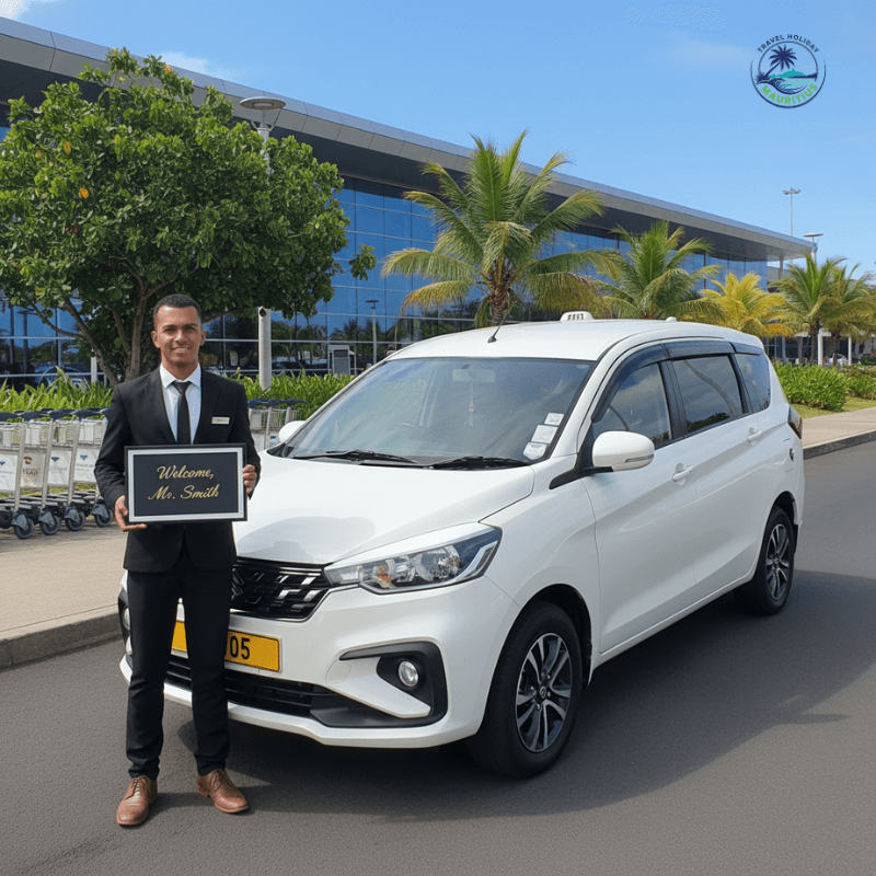 Luxury airport transfer vehicle in Mauritius