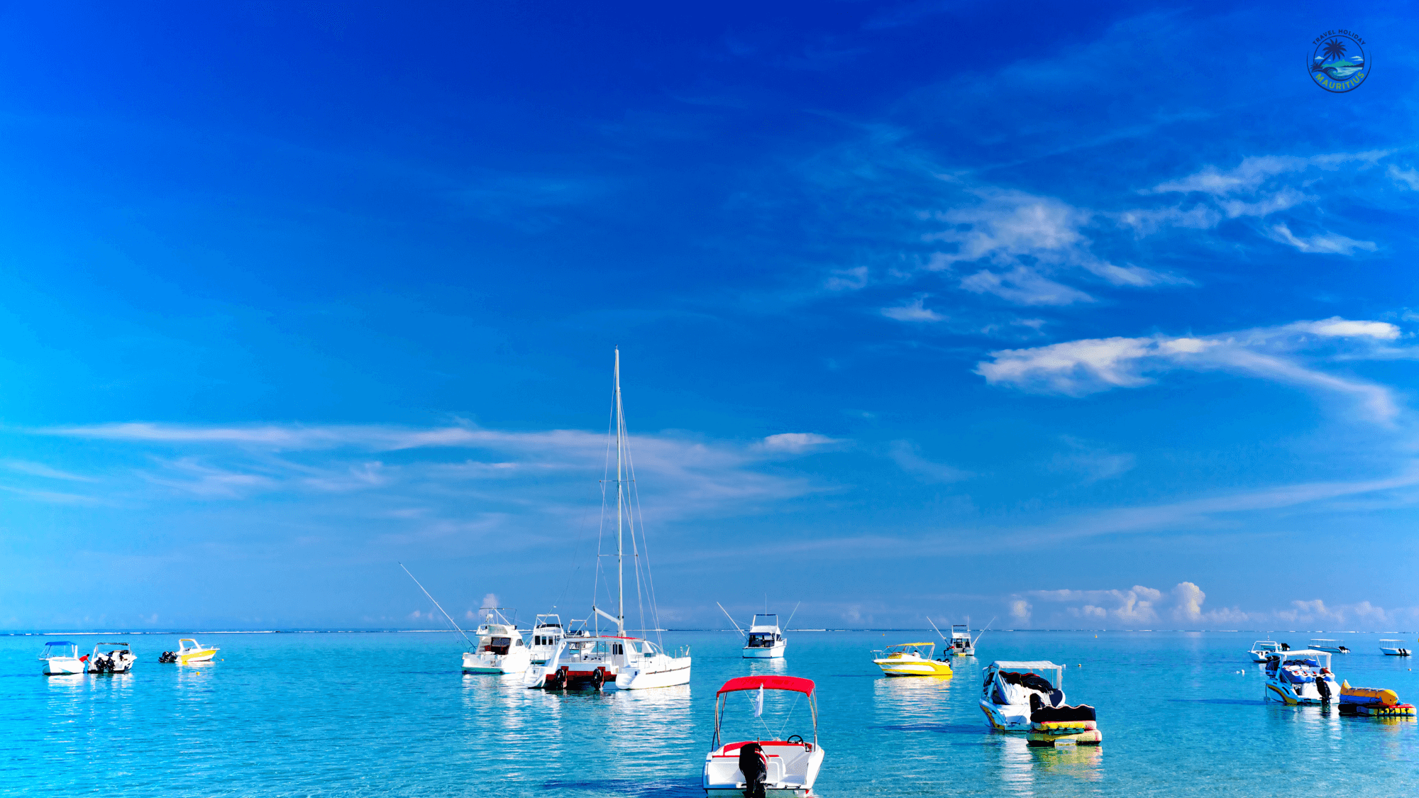 Mauritius private boat trip with clear lagoon and scenic views