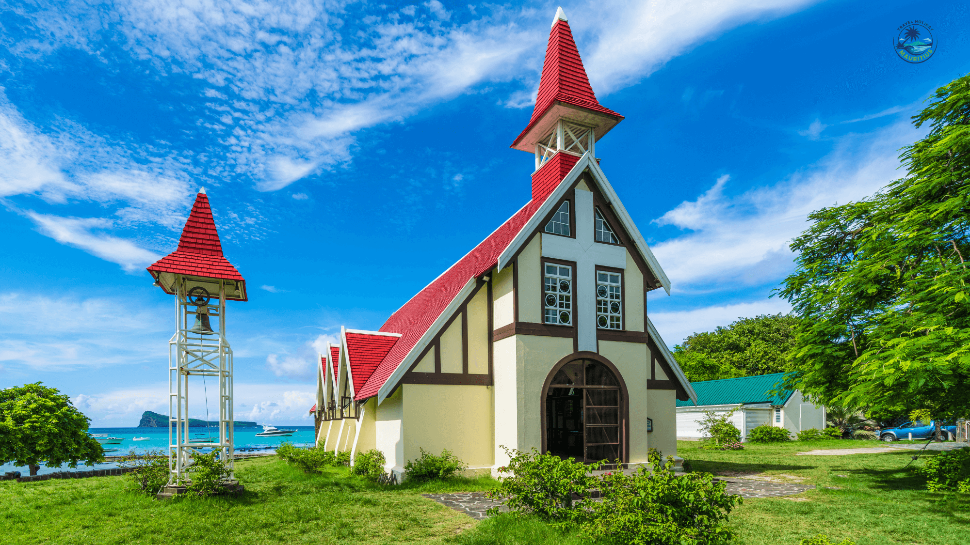 Guests enjoying a panoramic coastal viewpoint during a private North Mauritius tour